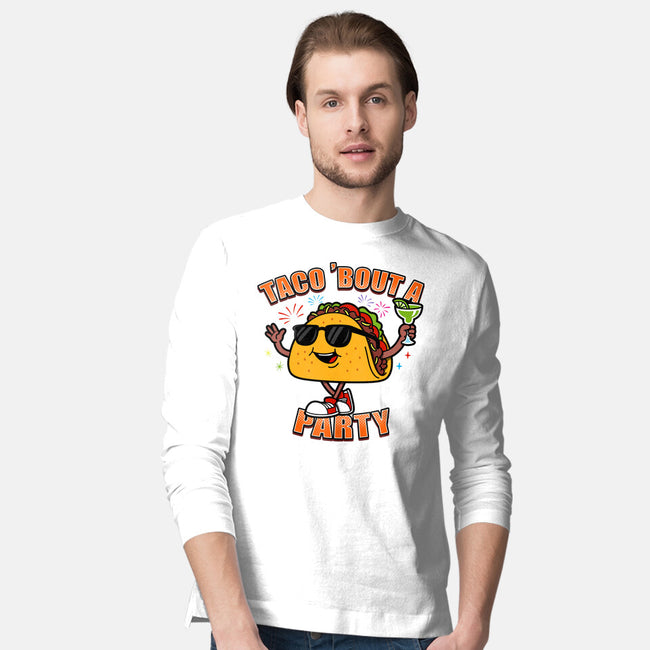 Taco Bout A Party-Mens-Long Sleeved-Tee-Boggs Nicolas