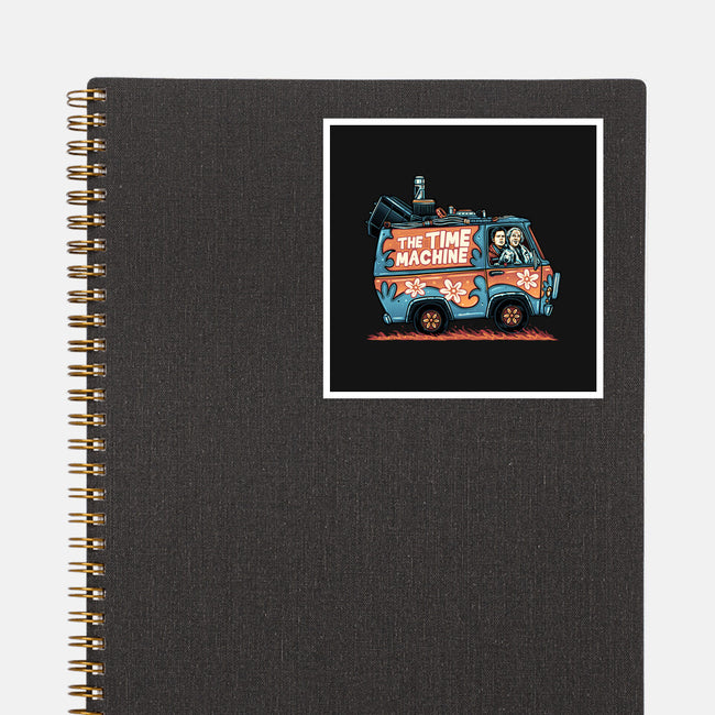 The Time Machine-None-Glossy-Sticker-momma_gorilla