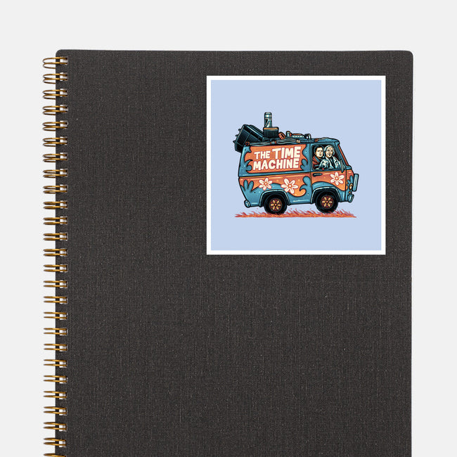The Time Machine-None-Glossy-Sticker-momma_gorilla