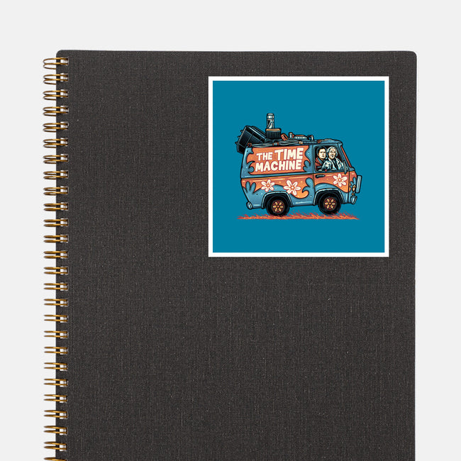 The Time Machine-None-Glossy-Sticker-momma_gorilla