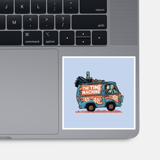 The Time Machine-None-Glossy-Sticker-momma_gorilla
