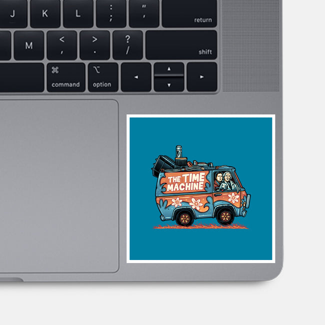 The Time Machine-None-Glossy-Sticker-momma_gorilla