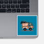 The Time Machine-None-Glossy-Sticker-momma_gorilla