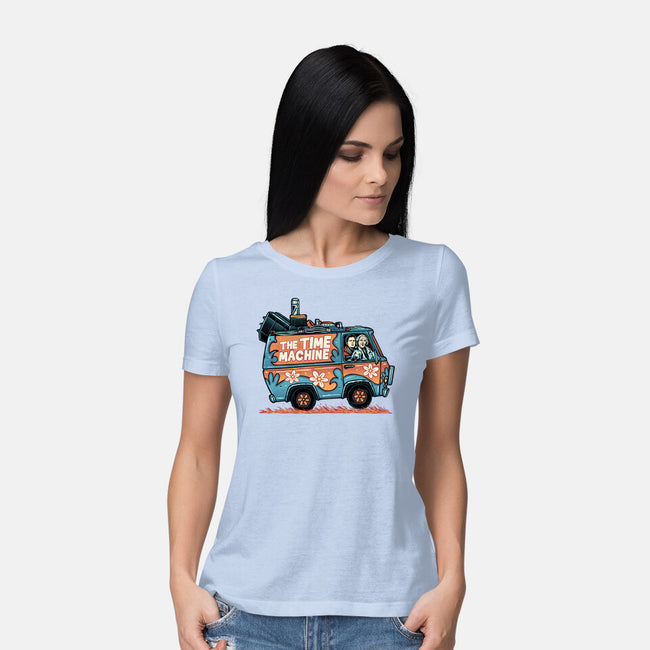 The Time Machine-Womens-Basic-Tee-momma_gorilla