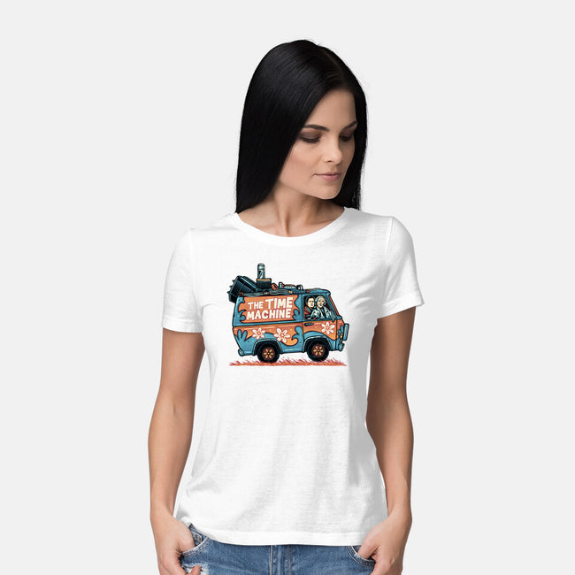 The Time Machine-Womens-Basic-Tee-momma_gorilla