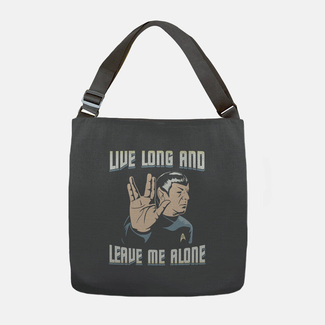 Live Long And Leave Me Alone-None-Adjustable Tote-Bag-NMdesign