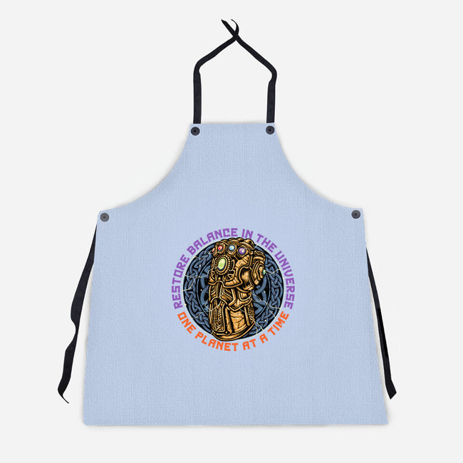 Restore Balance-Unisex-Kitchen-Apron-momma_gorilla