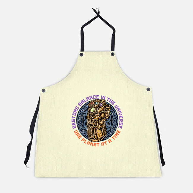 Restore Balance-Unisex-Kitchen-Apron-momma_gorilla