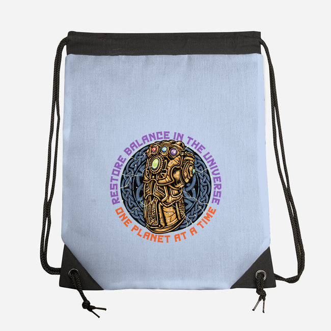 Restore Balance-None-Drawstring-Bag-momma_gorilla