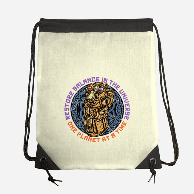 Restore Balance-None-Drawstring-Bag-momma_gorilla