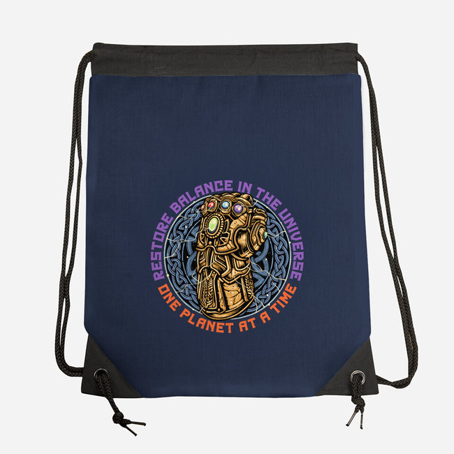 Restore Balance-None-Drawstring-Bag-momma_gorilla