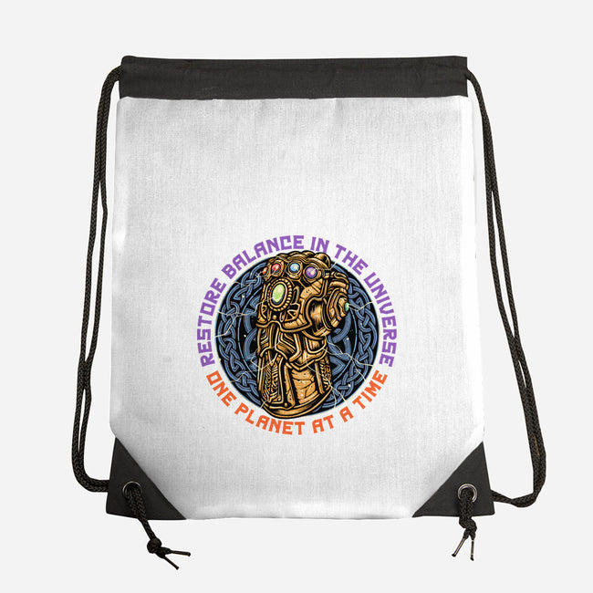 Restore Balance-None-Drawstring-Bag-momma_gorilla