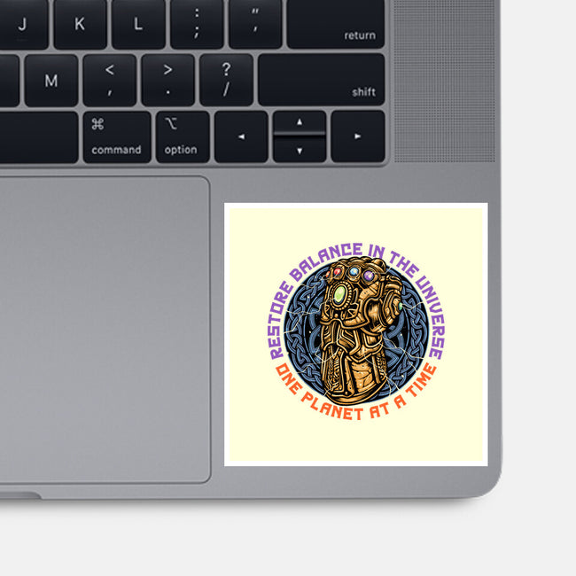 Restore Balance-None-Glossy-Sticker-momma_gorilla