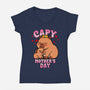 Capy Mother's Day-Womens-V-Neck-Tee-Boggs Nicolas