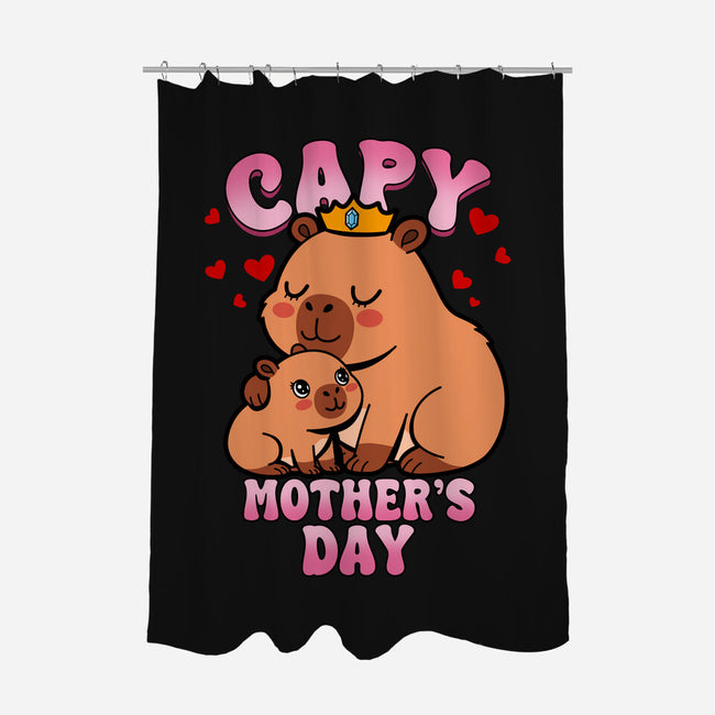 Capy Mother's Day-None-Polyester-Shower Curtain-Boggs Nicolas