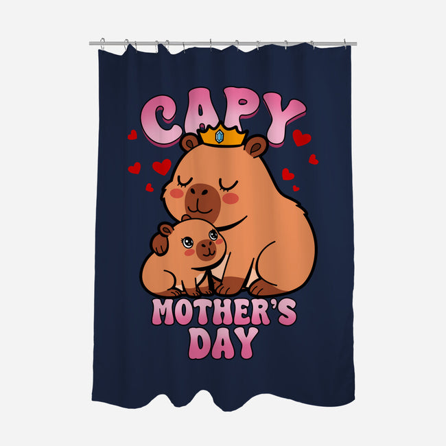 Capy Mother's Day-None-Polyester-Shower Curtain-Boggs Nicolas