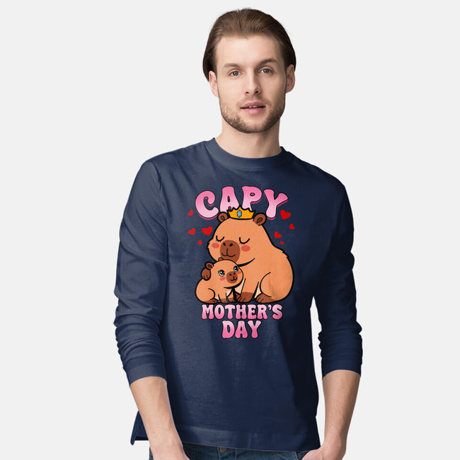 Capy Mother's Day-Mens-Long Sleeved-Tee-Boggs Nicolas