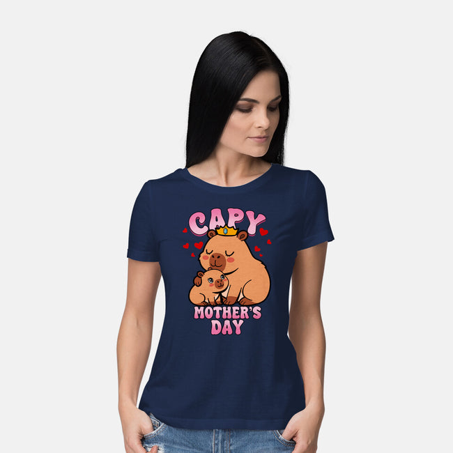 Capy Mother's Day-Womens-Basic-Tee-Boggs Nicolas