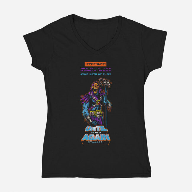 Villain Knowledge-Womens-V-Neck-Tee-AndreusD