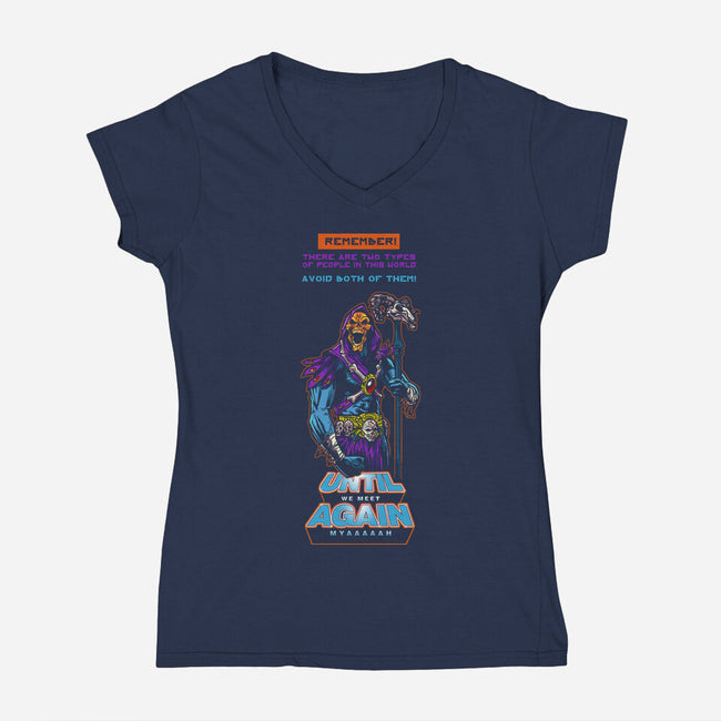 Villain Knowledge-Womens-V-Neck-Tee-AndreusD