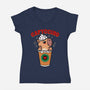 Capyccino-Womens-V-Neck-Tee-Boggs Nicolas