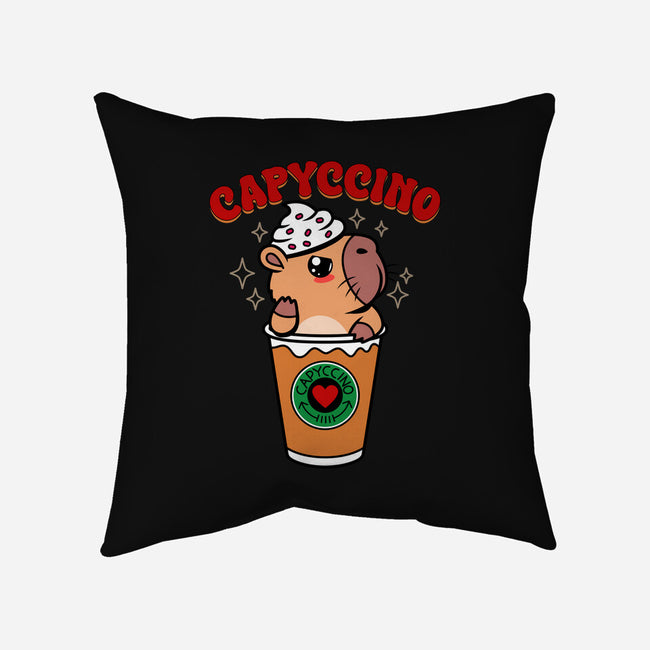 Capyccino-None-Removable Cover w Insert-Throw Pillow-Boggs Nicolas