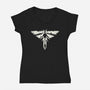 Look For The Light 2-Womens-V-Neck-Tee-dandingeroz