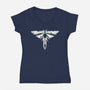 Look For The Light 2-Womens-V-Neck-Tee-dandingeroz