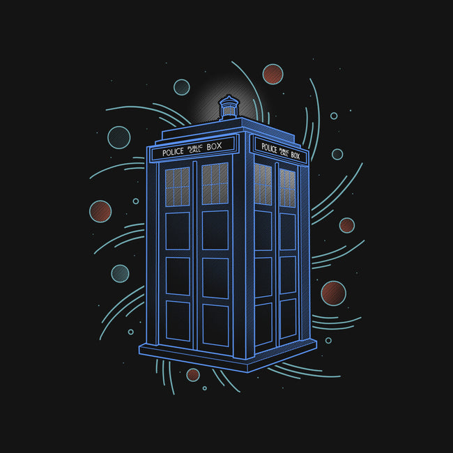 Neon Line-Art Time And Space Box-None-Mug-Drinkware-Astrobot Invention