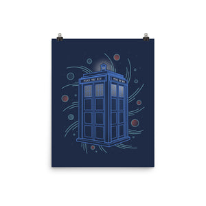 Neon Line-Art Time And Space Box