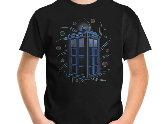 Neon Line-Art Time And Space Box
