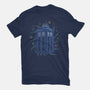 Neon Line-Art Time And Space Box-Mens-Basic-Tee-Astrobot Invention