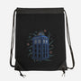 Neon Line-Art Time And Space Box-None-Drawstring-Bag-Astrobot Invention