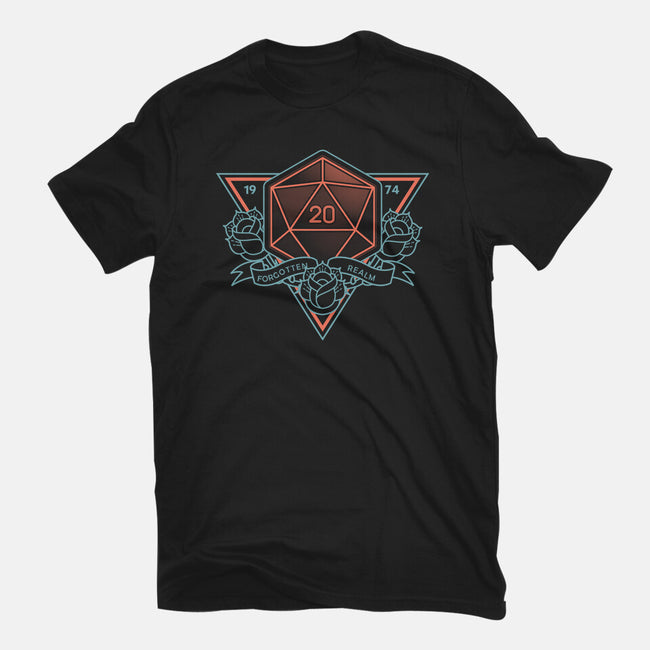 Neon Hipster Critical Dice-Mens-Basic-Tee-Astrobot Invention