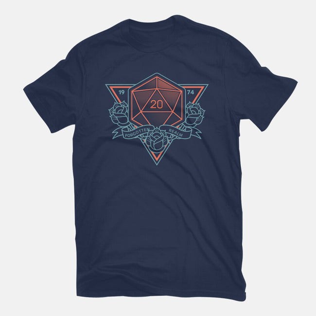 Neon Hipster Critical Dice-Youth-Basic-Tee-Astrobot Invention