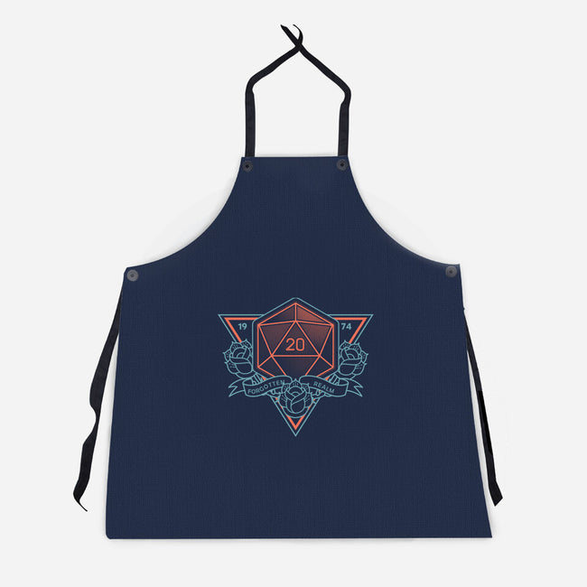 Neon Hipster Critical Dice-Unisex-Kitchen-Apron-Astrobot Invention