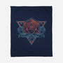 Neon Hipster Critical Dice-None-Fleece-Blanket-Astrobot Invention