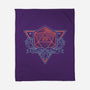 Neon Hipster Critical Dice-None-Fleece-Blanket-Astrobot Invention