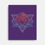 Neon Hipster Critical Dice-None-Stretched-Canvas-Astrobot Invention