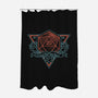 Neon Hipster Critical Dice-None-Polyester-Shower Curtain-Astrobot Invention