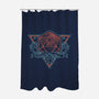 Neon Hipster Critical Dice-None-Polyester-Shower Curtain-Astrobot Invention