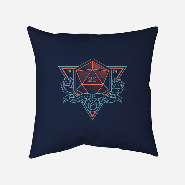 Neon Hipster Critical Dice-None-Removable Cover w Insert-Throw Pillow-Astrobot Invention