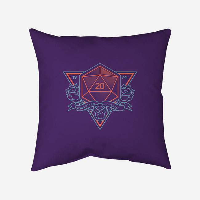 Neon Hipster Critical Dice-None-Removable Cover w Insert-Throw Pillow-Astrobot Invention