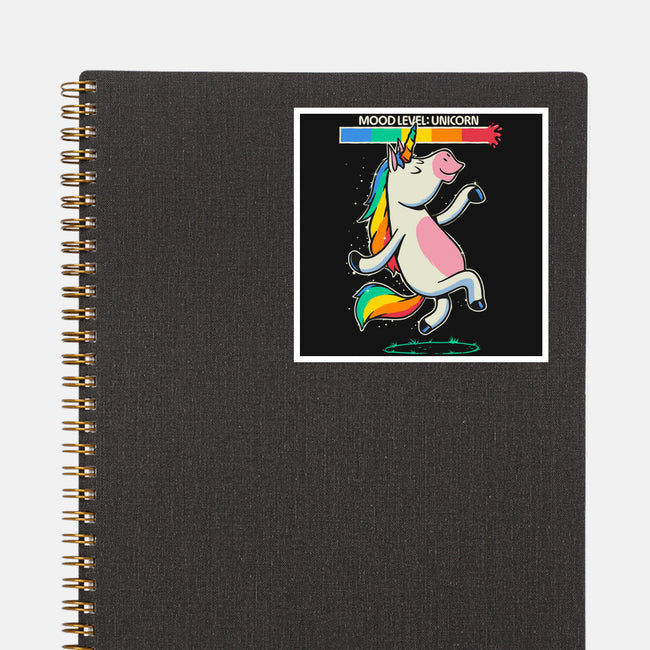 Mood Level Unicorn-None-Glossy-Sticker-Popnotic