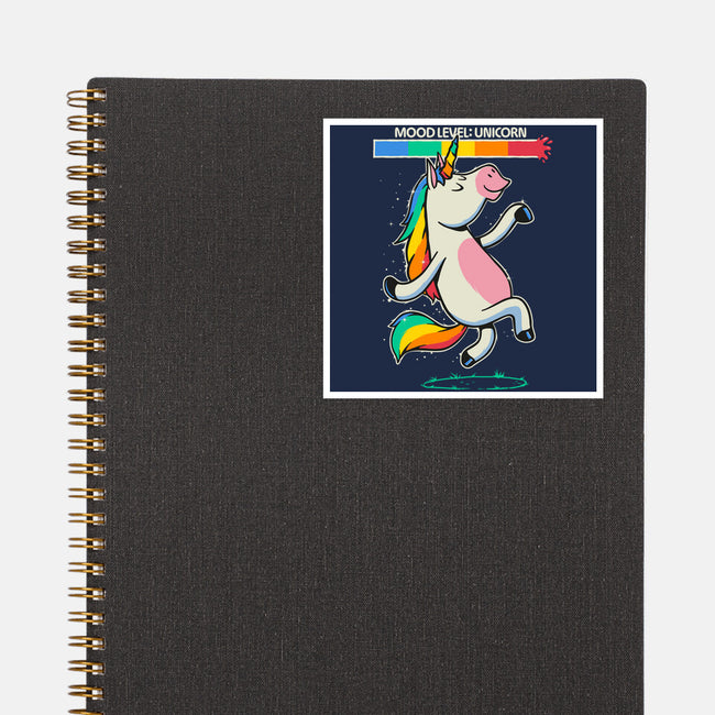Mood Level Unicorn-None-Glossy-Sticker-Popnotic
