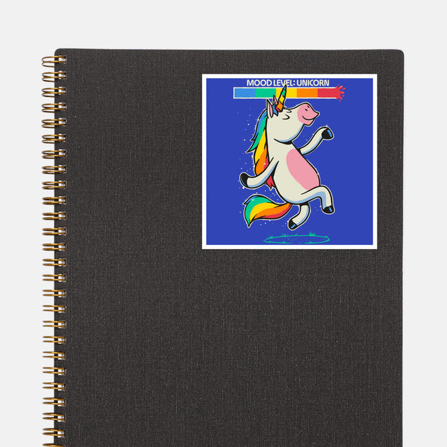 Mood Level Unicorn-None-Glossy-Sticker-Popnotic