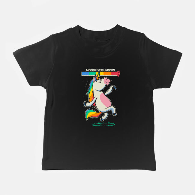 Mood Level Unicorn-Baby-Basic-Tee-Popnotic