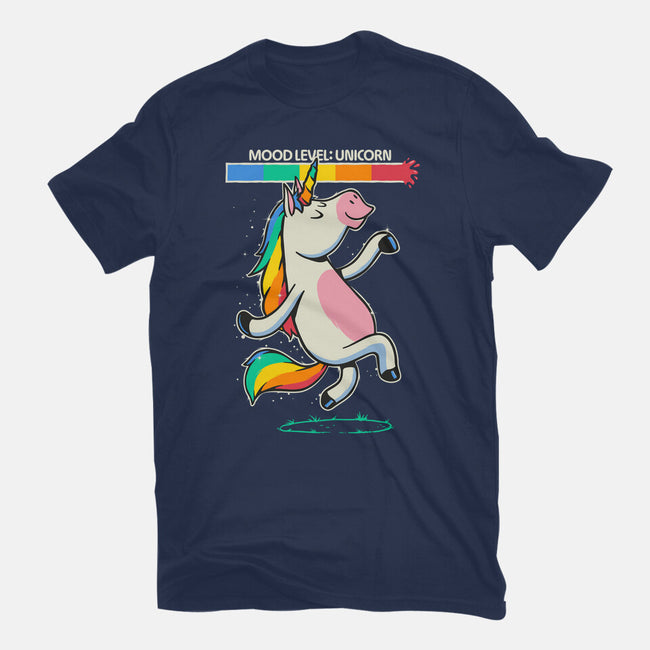 Mood Level Unicorn-Unisex-Basic-Tee-Popnotic