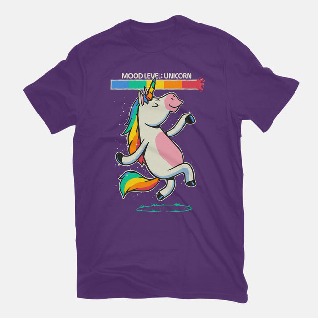 Mood Level Unicorn-Womens-Fitted-Tee-Popnotic