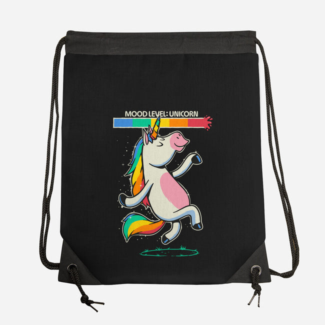 Mood Level Unicorn-None-Drawstring-Bag-Popnotic